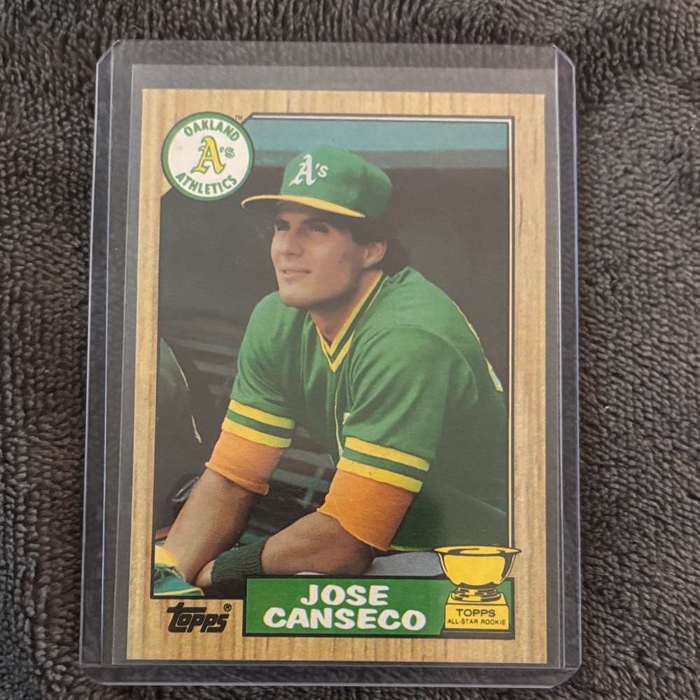 Topps Jose Canseco Trading Card - Green and Gold